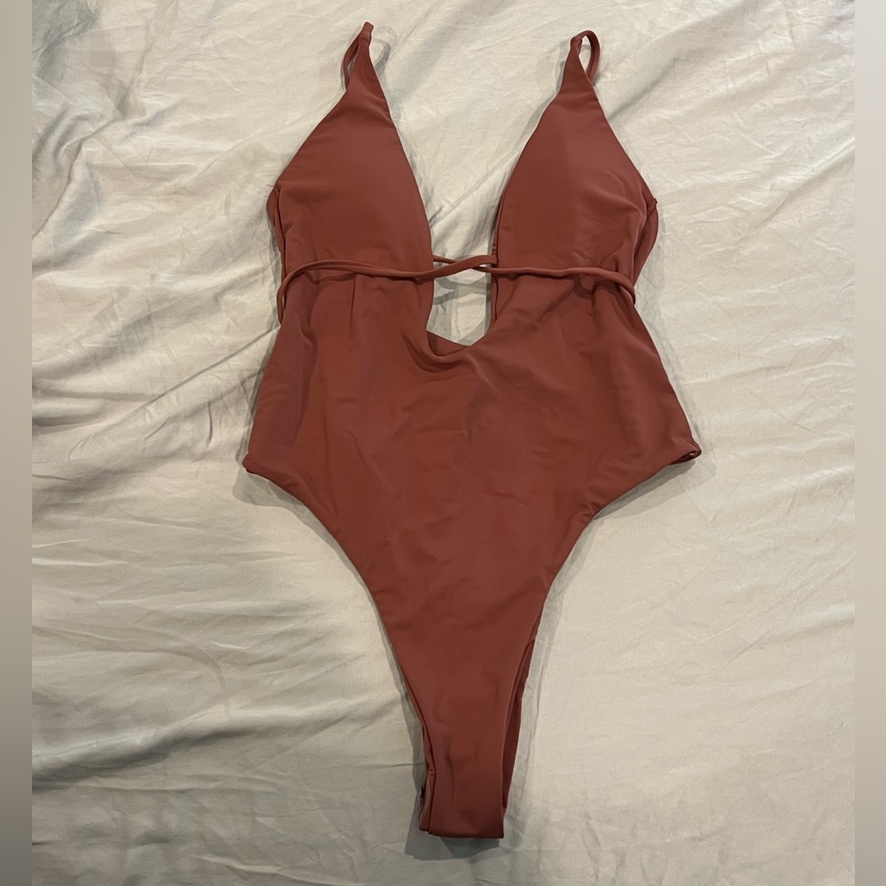 Brand New. Mauve Swimsuit.